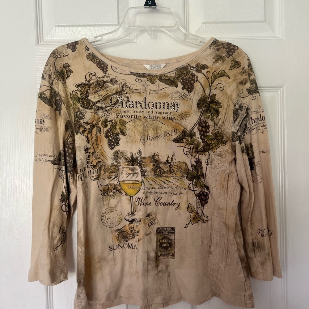 Vintage Chardonnay Long Sleeve Tee
